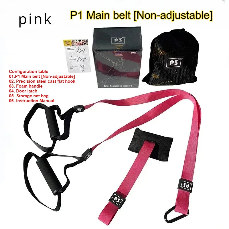 New 1 Set Suspension Training Strap Fitness Strength Power Suspension Trainer  Yoga Strap Wall Mount Professional Trx Tensioner HomeLuxe360