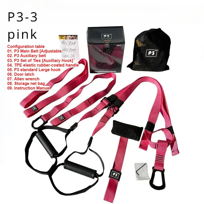 New 1 Set Suspension Training Strap Fitness Strength Power Suspension Trainer  Yoga Strap Wall Mount Professional Trx Tensioner HomeLuxe360